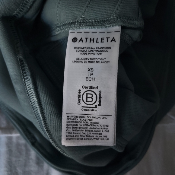 NWT Athleta Delancy Moto tights, XS - Picture 14 of 15